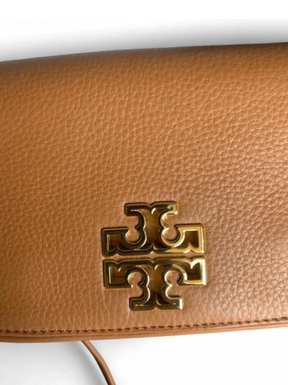 Tory Burch Britten Convertible Crossbody Bag Moose Brown